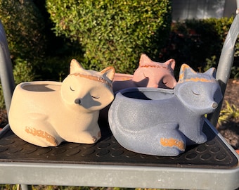 Fox Ceramic flower/succulent pot