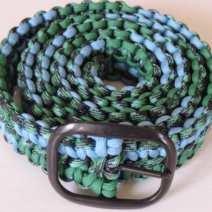 Paracord Belt Olive Drab Green - With Matte Nickle Buckle