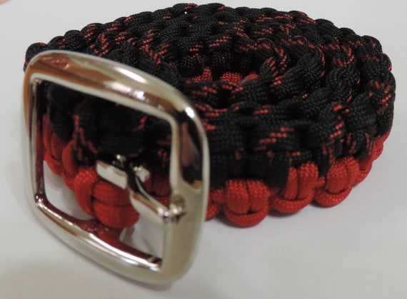 Buy Homemade Black and Red Paracord Belt Online in India 