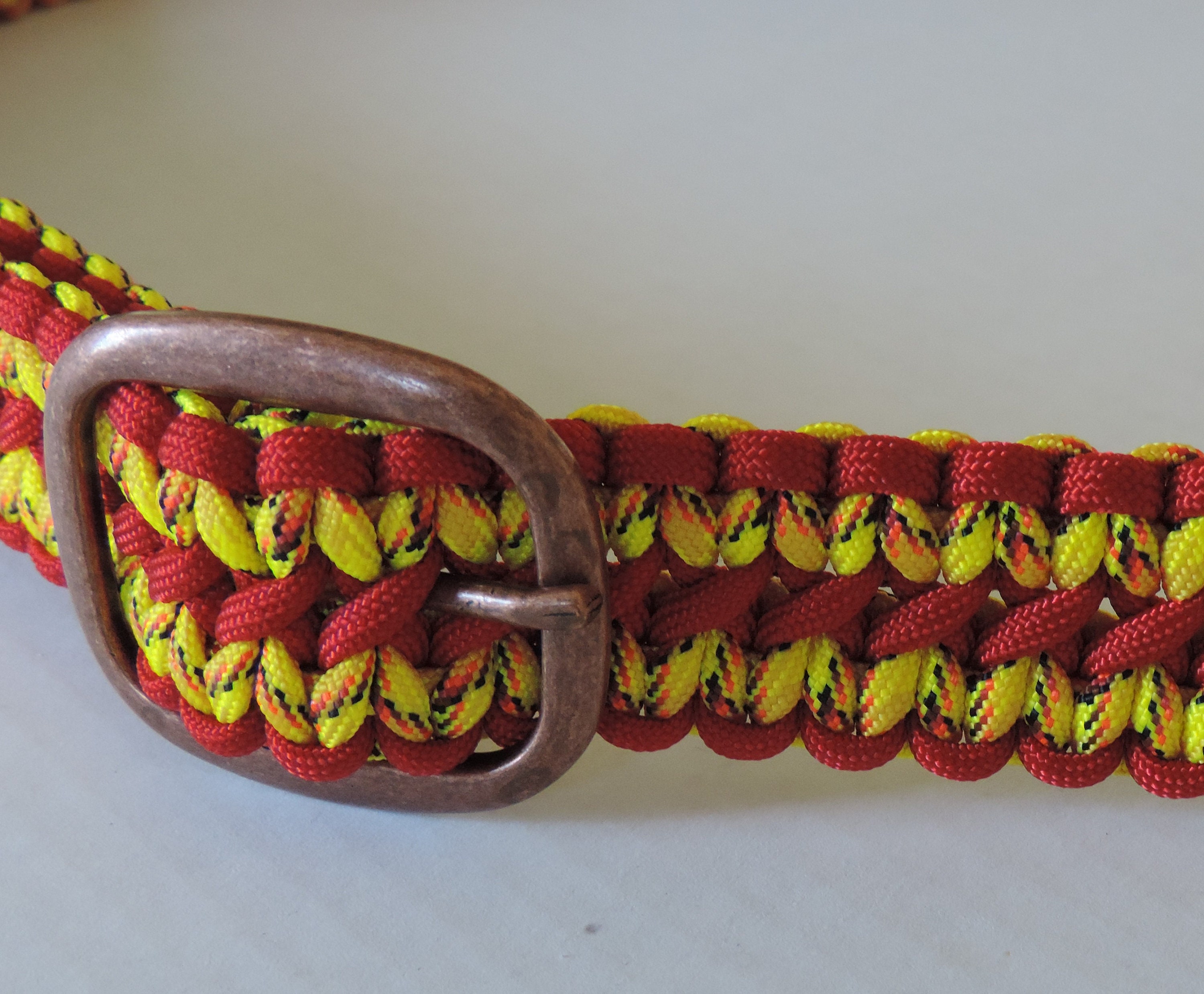 Vibrant Yellow and Red Belt Accessory 1791 main image 2