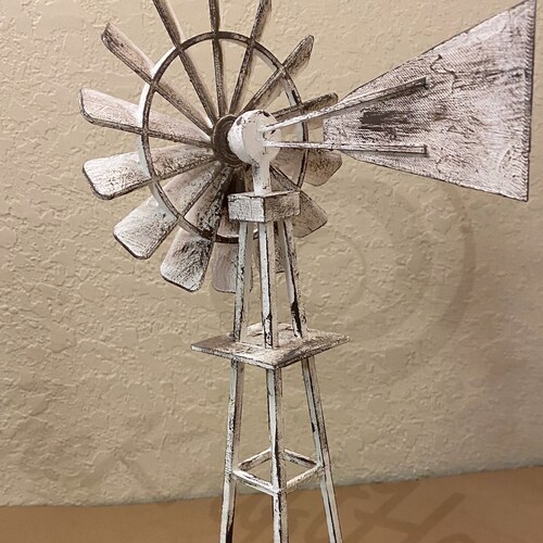 Farmhouse Style Windmill Wall Decor Rustic Windmill Blade Etsy