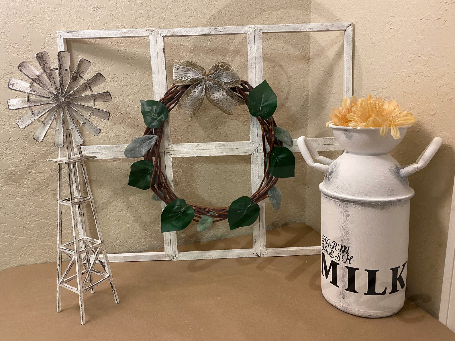 Rustic Farmhouse Windmill Decor Free Shipping Special Etsy