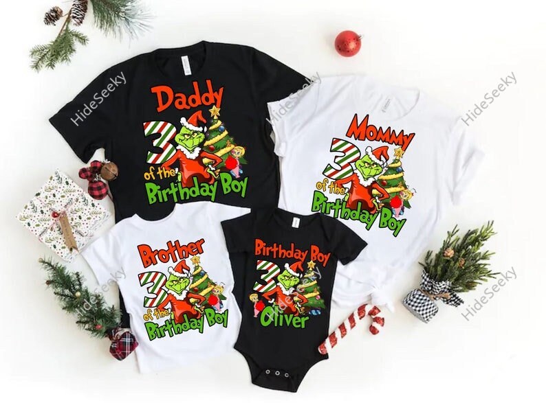 Grinch birthday shirts Clearance