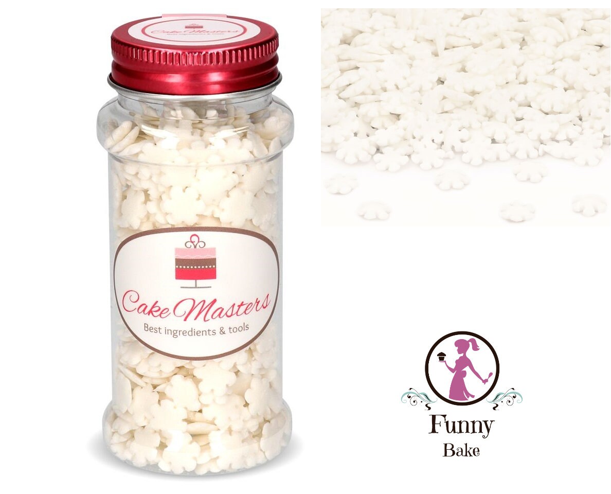 Cake-Masters sprinkle decoration snowflake mica 50g sugar sprinkles Christmas sugar sprinkles cake decoration