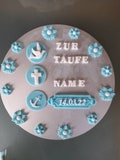 Cake decoration baptism communion modern confirmation fondant sugar decoration boy girl cross dove anchor handmade