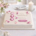 Edible cake decoration for First Communion, Baptism, Confirmation, Fondant decoration, Sugar decoration, Personalized with name, date, Topper, Communion cake
