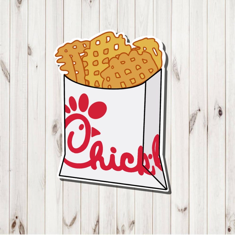 Chick-Fil-A Fries Sticker Laptop cup planner My Pleasure | Etsy