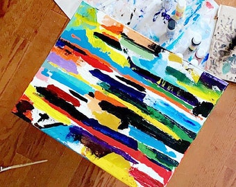 Abstract Smear Painting