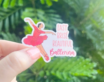 Ballerina Sticker, Easy Brise, Waterproof Dance Decal