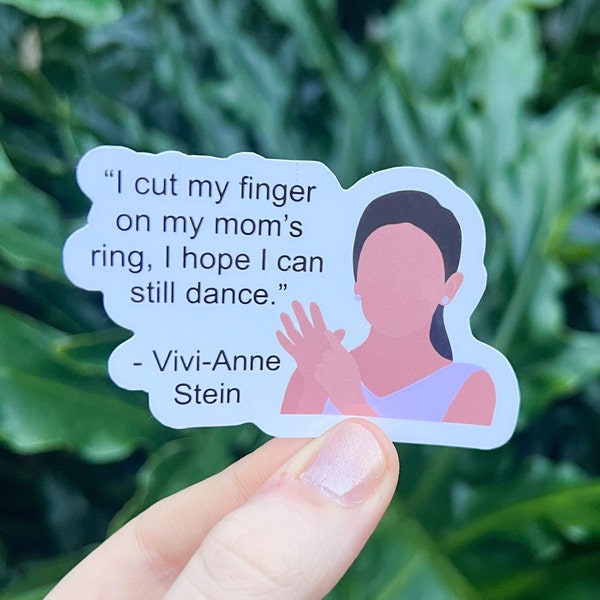 Dance Moms Sticker, Dance Moms, I Cut My Finger On My Mom's Ring, Dance, Funny, Laptop Sticker