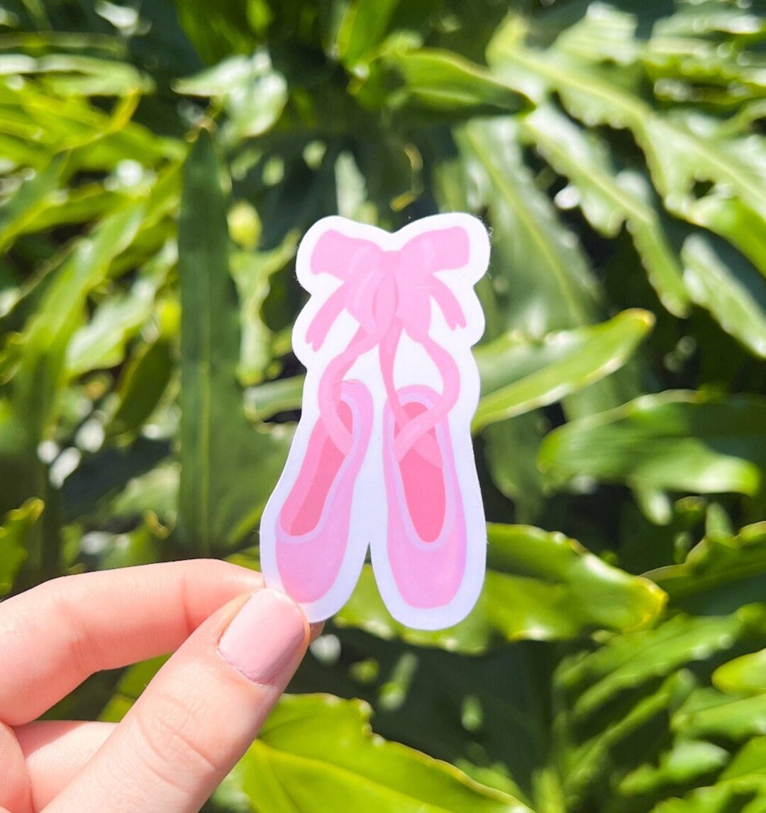 Ballet Shoes Sticker, Dance, Pointe Shoes Sticker, Ballet Slippers