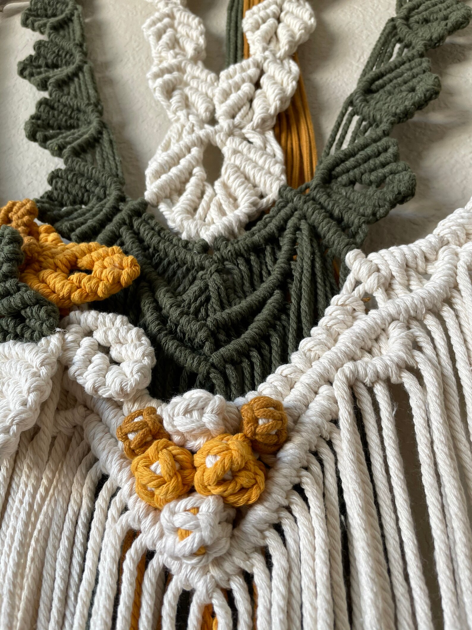 Herbst Blätter Makramee Wand hängen | Etsy