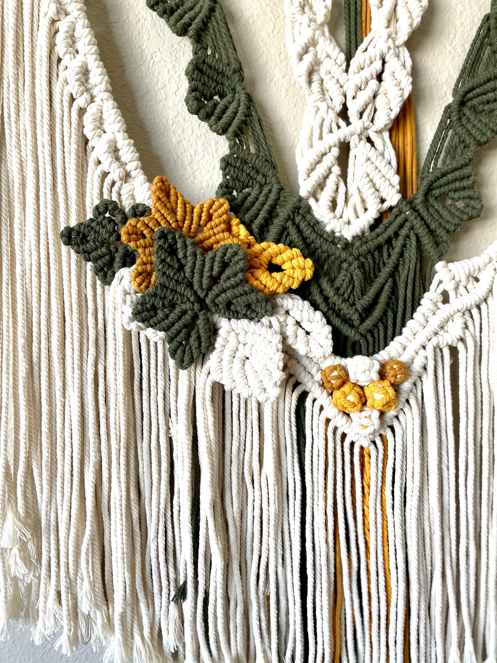 Herbst Blätter Makramee Wand hängen | Etsy