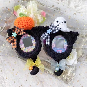 Pumpkin/ghost Halloween themed cute kawaii tamagotchi on/meets/mix/4u/P’s case/cover