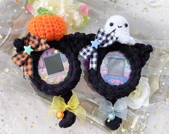 Pumpkin/ghost Halloween themed cute kawaii tamagotchi on/meets/mix/4u/P’s case/cover