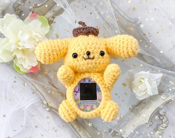 Feito sob encomenda - Pompom kawaii fofo tamagotchi em/meets/mix/p’s/4u capa de pelúcia