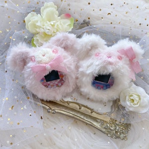 Faux Fur Bear Tamagotchi on/meet/mix/4u/P&#39;s/pix cute/kawaii case/cover
