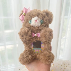 Cute kawaii bear plushie for Tamagotchi on/meets/mix/4u/P’s
