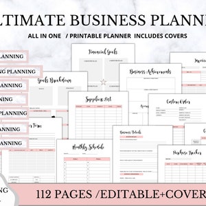 Business Planner, small business planner, Business Planner Printable PDF, Etsy Business  Planner, Home Business Management, Editable  A4 A5