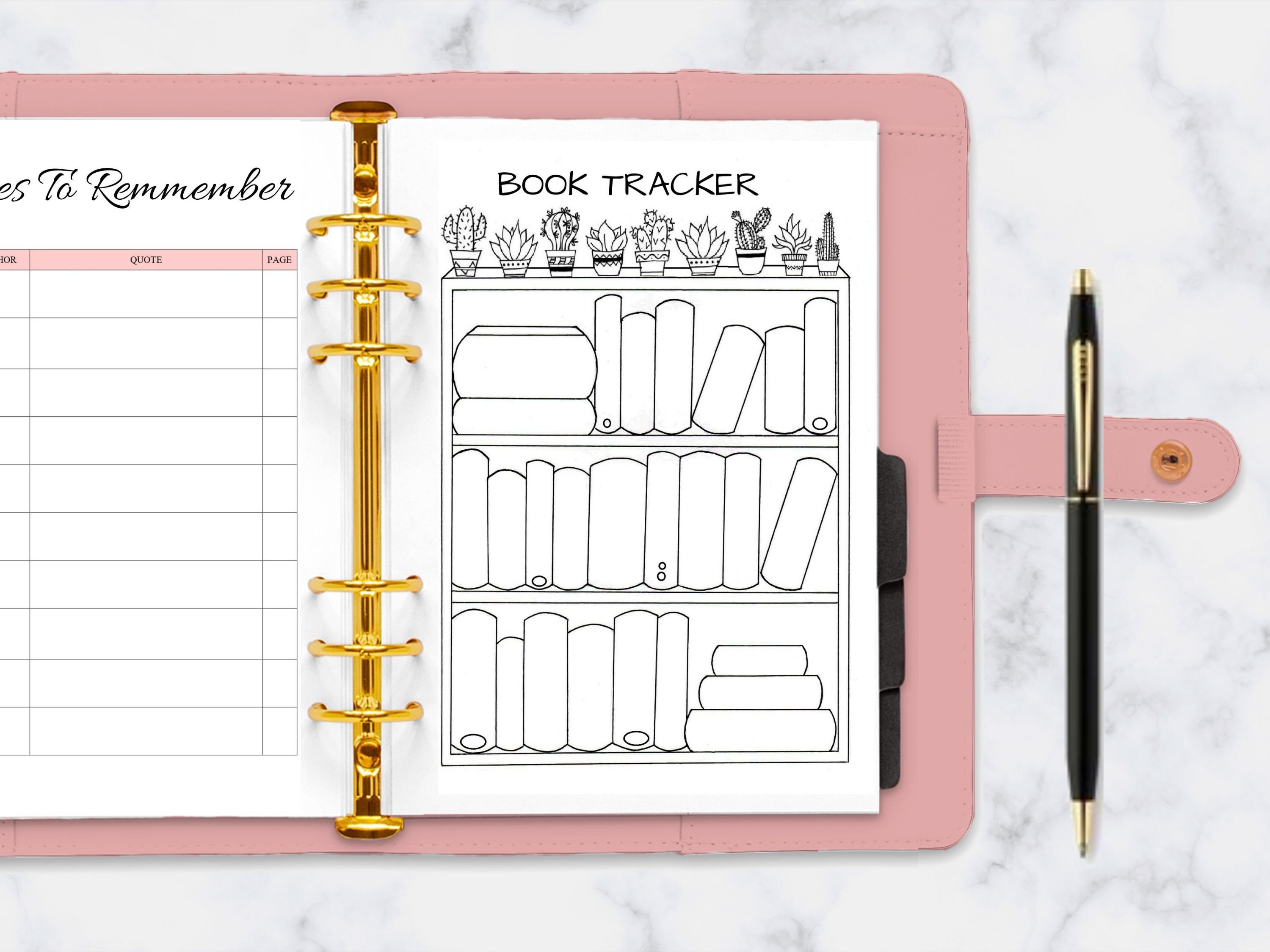 Reading Journal, Book Planner, Reading Journal Printable, Book Tracker ...