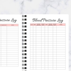 Printable Blood Pressure, Blood Pressure Tracker, Blood Pressure ...