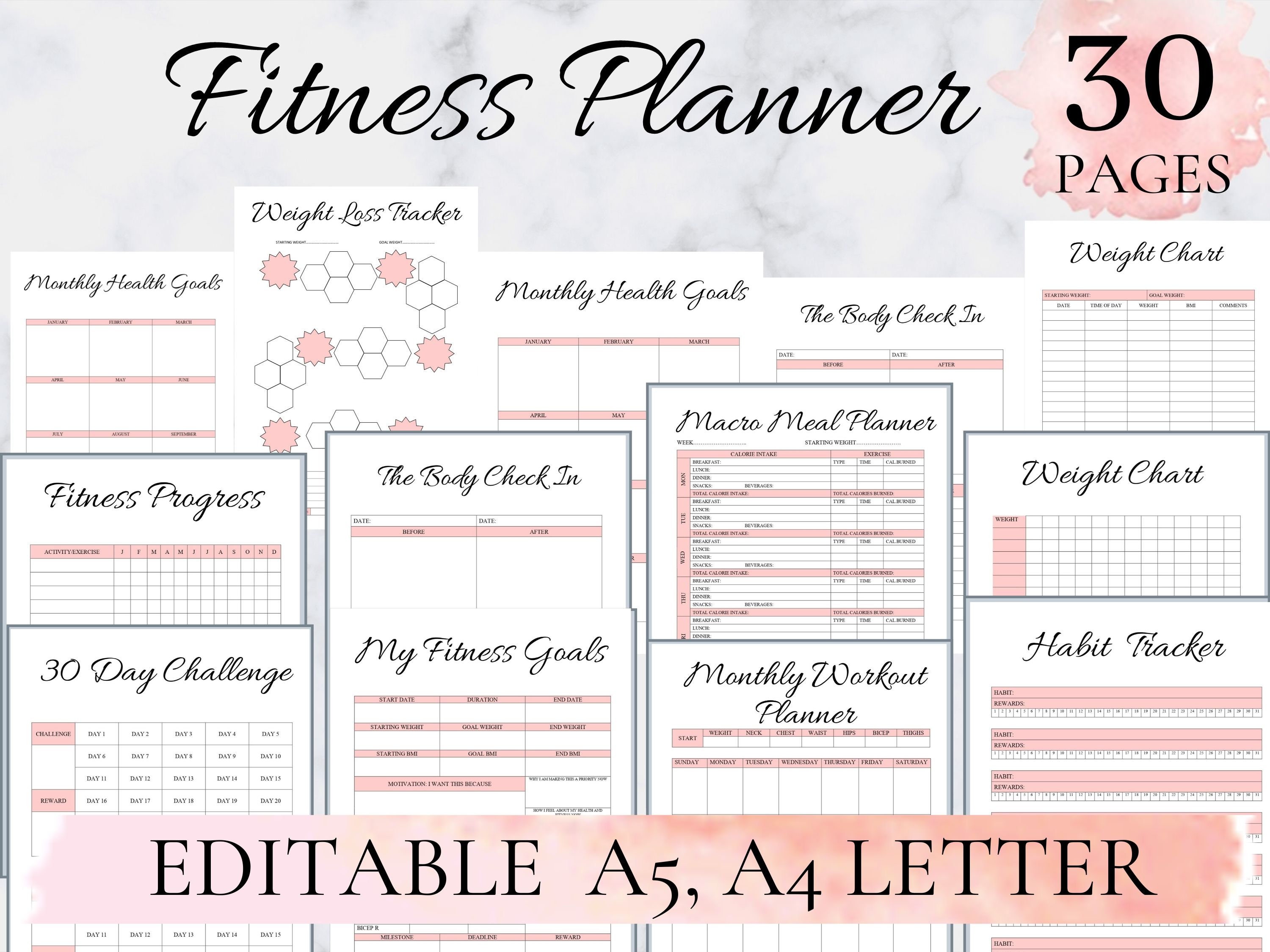 paper-party-supplies-paper-pdf-printable-planner-pages-a5-a4-health