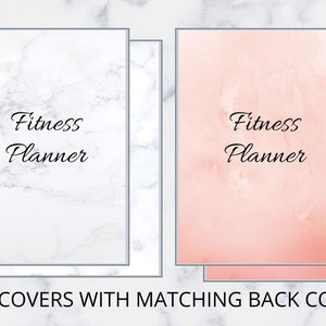 Fitness Planner, Planner fitness, Weight loss tracker, Workout planner, fitness planner printable, Bundle Diet Log, Editable A4,A5, LETTER image 8