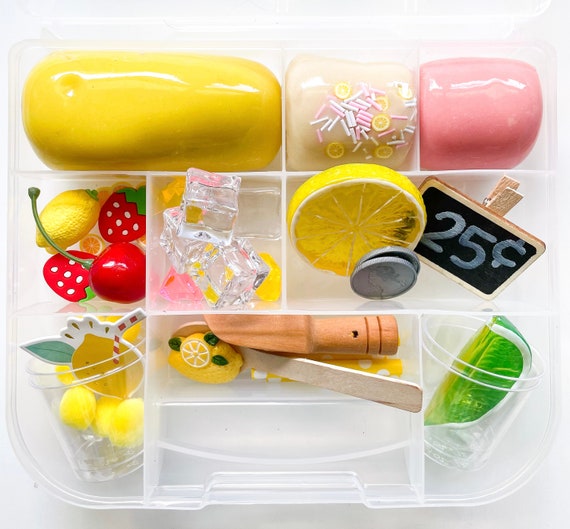 Play Dough Kit Lemonade Play Dough Kit Lemonade Sensory Kit Etsy