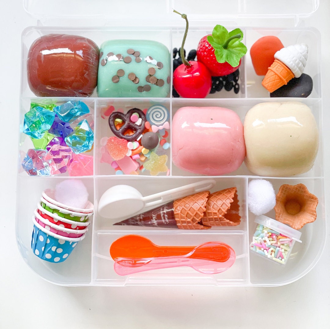 Play Dough Kit, Ice Cream Play Dough Kit, Pretend Ice Cream, Sensory