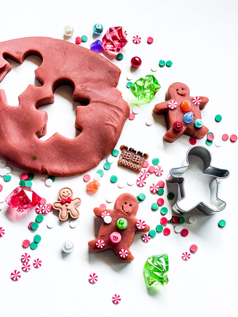 Play Dough Kit, Christmas Play Dough Jar, Play Dough Jar, Playdoh Jar