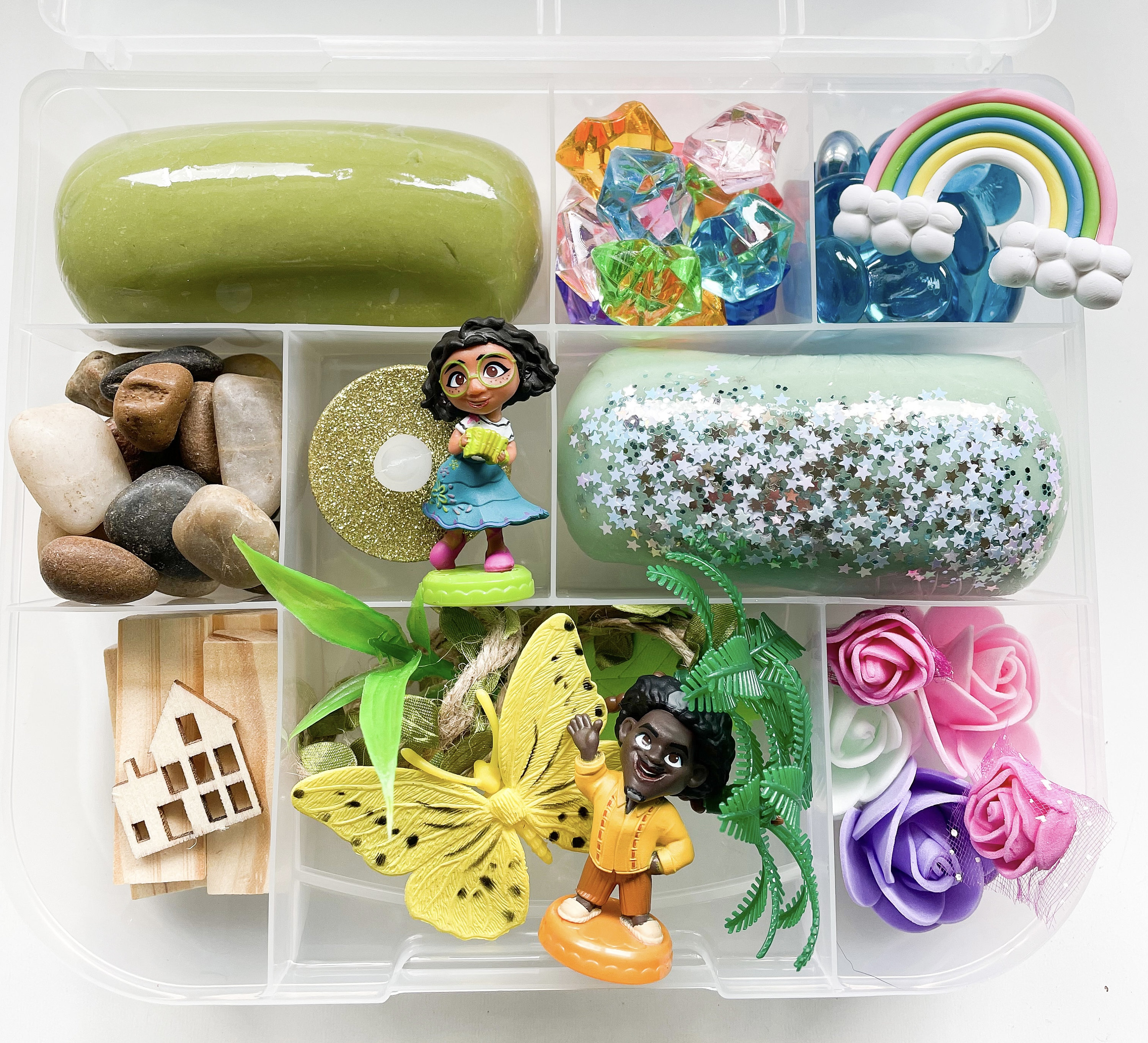 Kit de masa de juego, kit de masa de juego Encanto, kit sensorial
