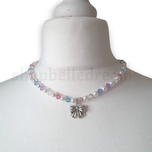 Pastel Kawaii Bow Beaded Necklace