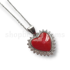 Red Dolly Heart Necklace