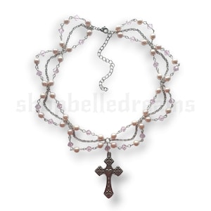 Angel Cross Beaded Princess Necklace