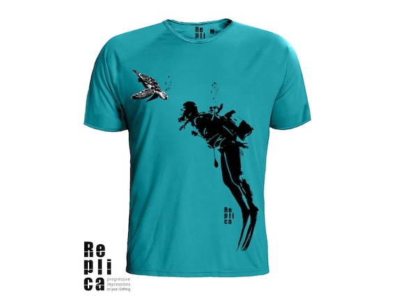 Scuba Diving T Shirt | Polynesian Sea Turtle For Scuba Diver Scuba Diving T Shirt | Polynesian Sea Turtle For Scuba Diver