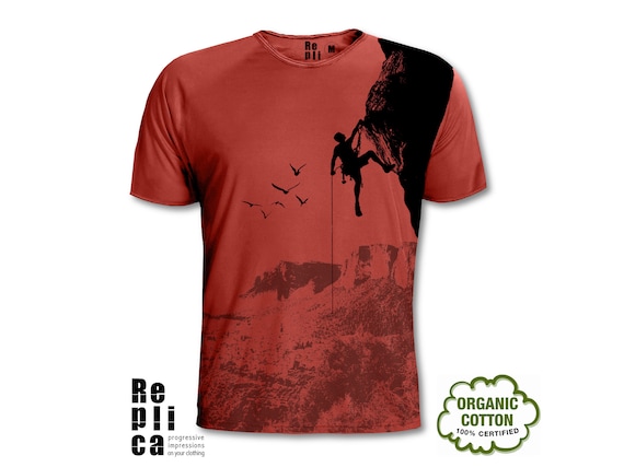T-shirt Homme Escalade Alpinisme Gildan - Coton, Coupe Loose, Neuf Sans étiquettes