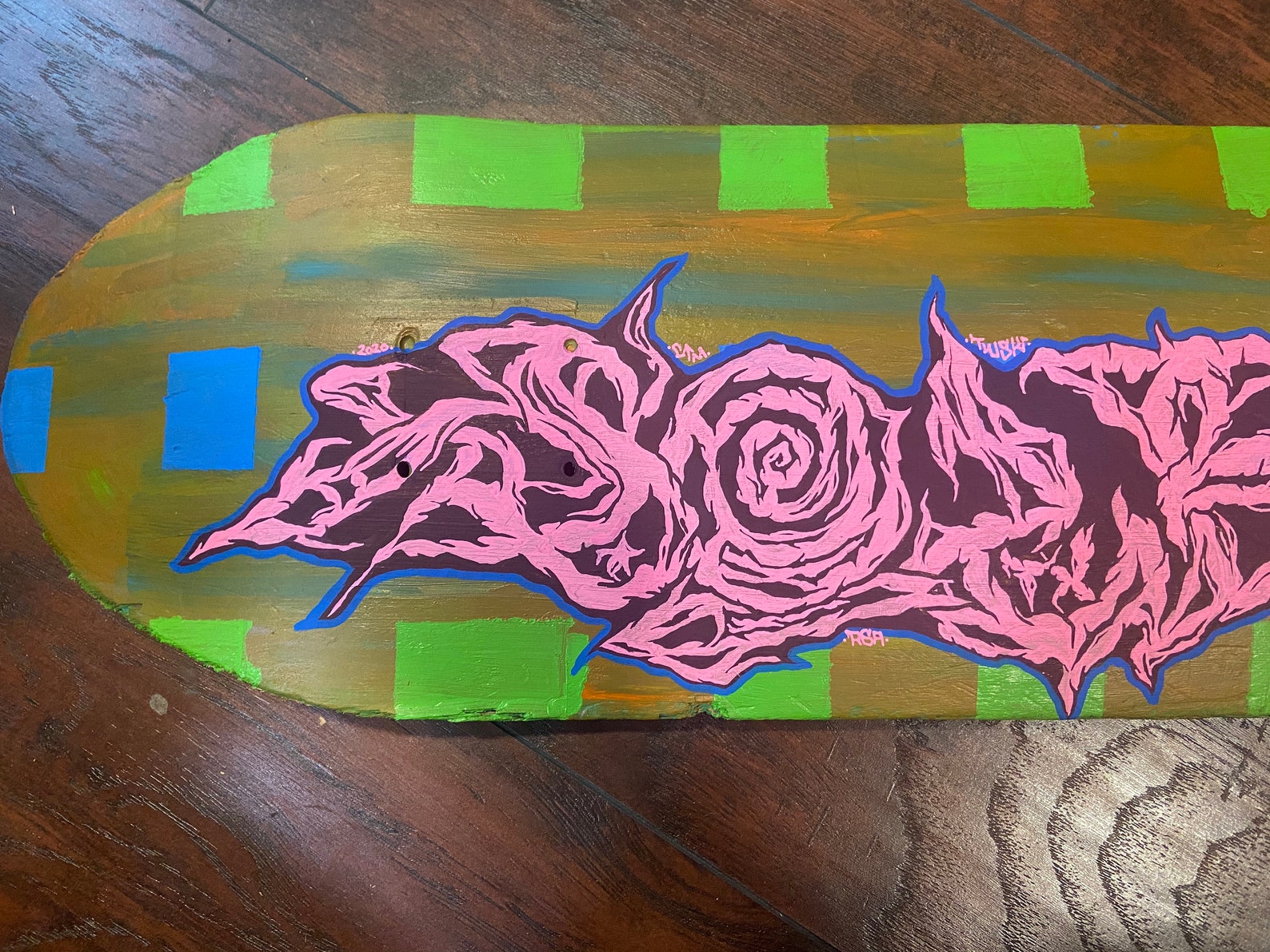 Soler Graffiti Skateboard Wall Decor Repurposed Skateboard Art Etsy