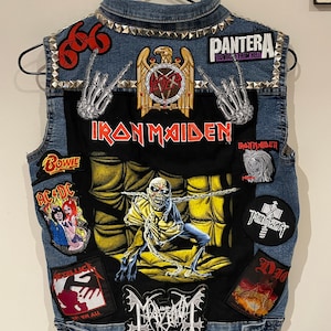 Custom kids/baby/toddler grunge metal jackets