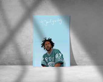 J Cole No Role Modelz Album Music Cover Poster Home Wall Etsy