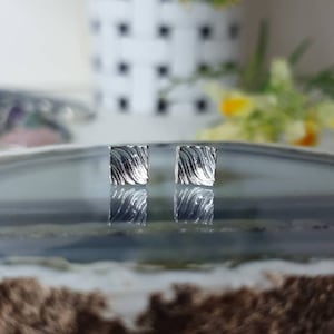 Ear studs 5 x 5 mm silver 925 | designer stud earrings