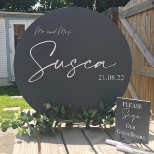 Wedding Guest book alternative, Rustic Wedding sign, Personalised Wedding sign