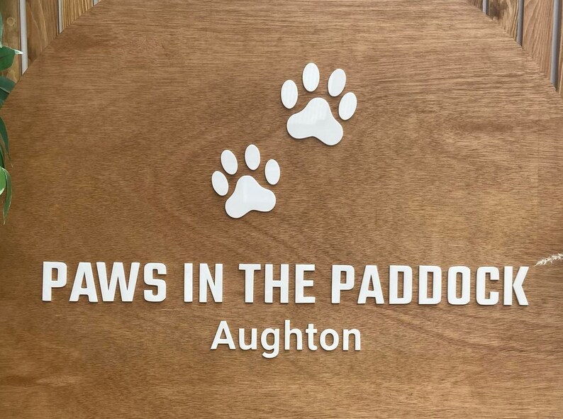 Paws Lettering 3d Sign 3D Business Logo Sign, Brand Logo Sign - Etsy UK