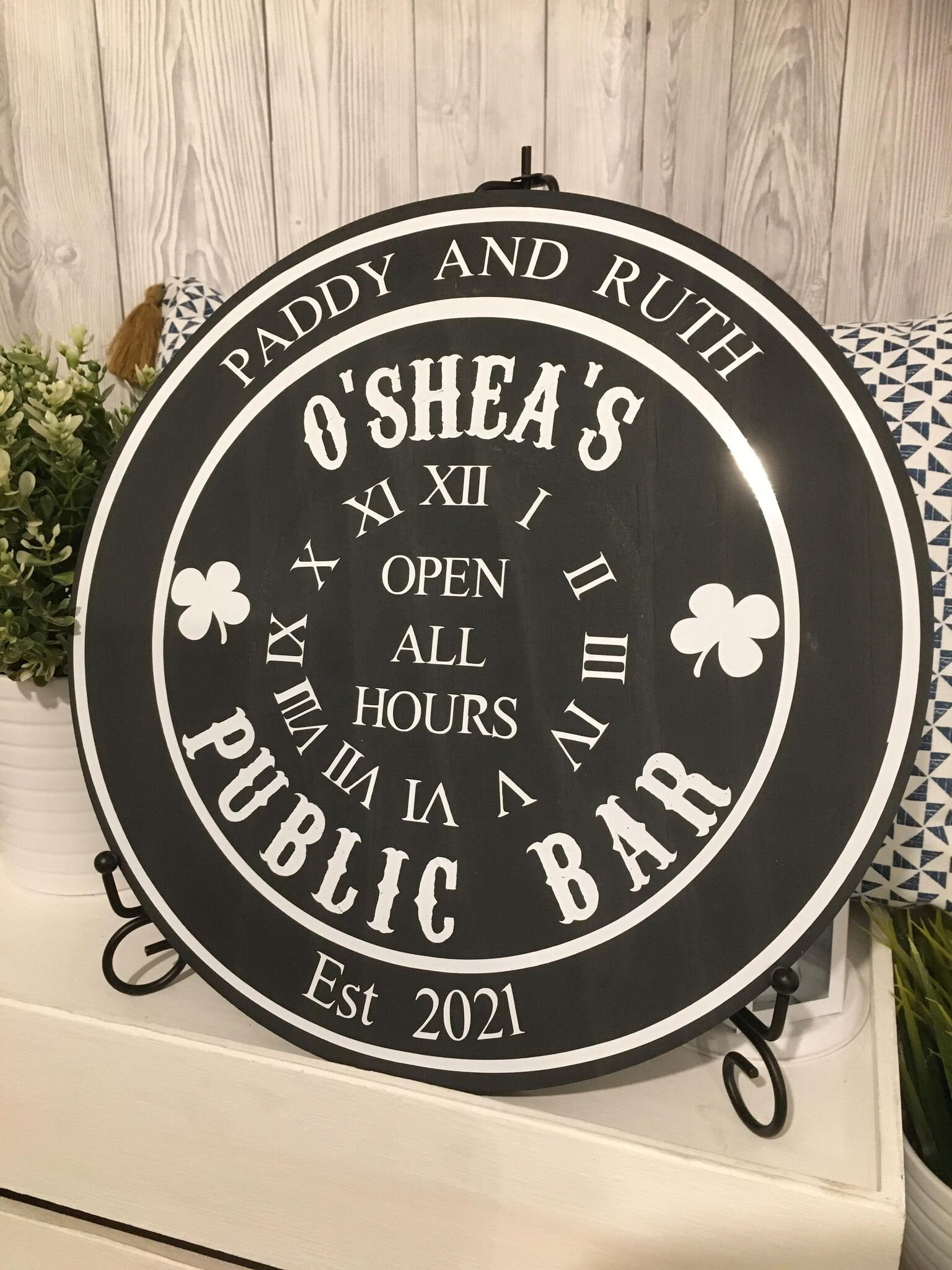 Home Bar Signs Personalised Hanging Bar Pub Sign Fathers Day Etsy UK