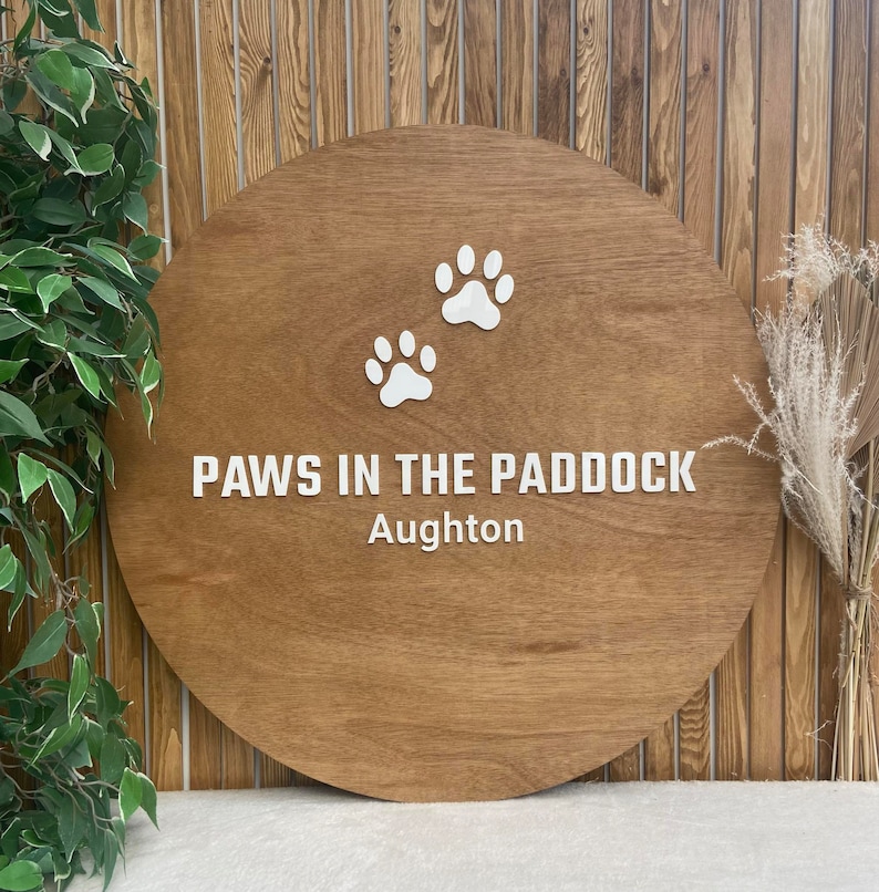Paws Lettering 3d Sign 3D Business Logo Sign, Brand Logo Sign - Etsy UK