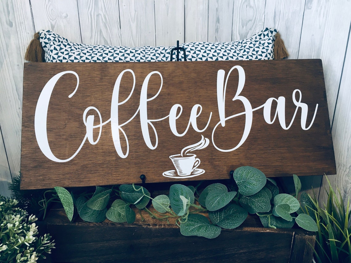 Coffee Bar Signs for Home Bar Coffee Signs Man Cave Signs Etsy UK
