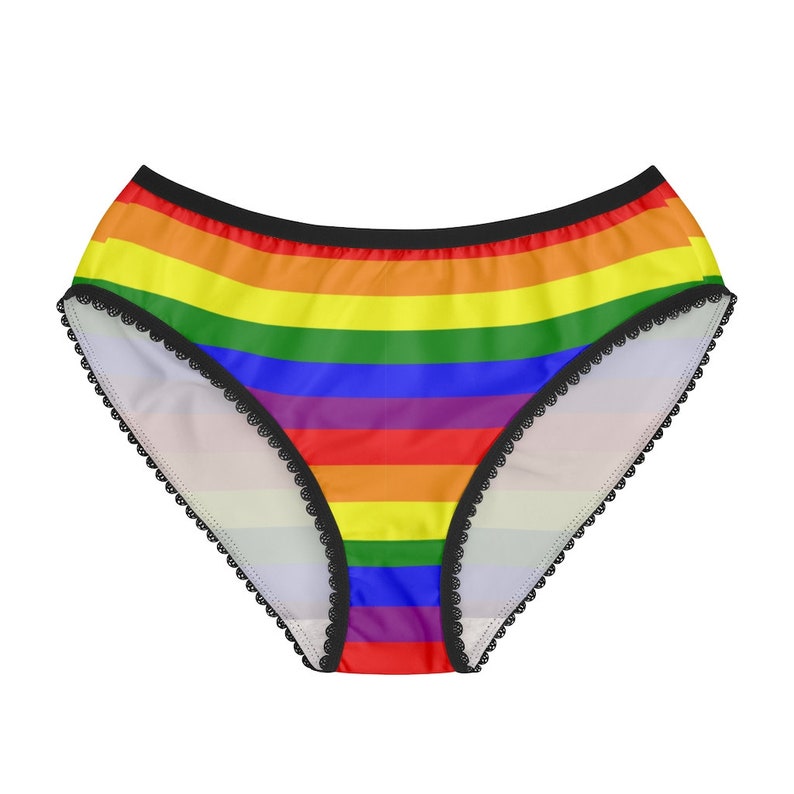 Rainbow Gay Pride LGBTQ Flag Stripes Women/'s Briefs Underwear Pantiesunderwear Panties