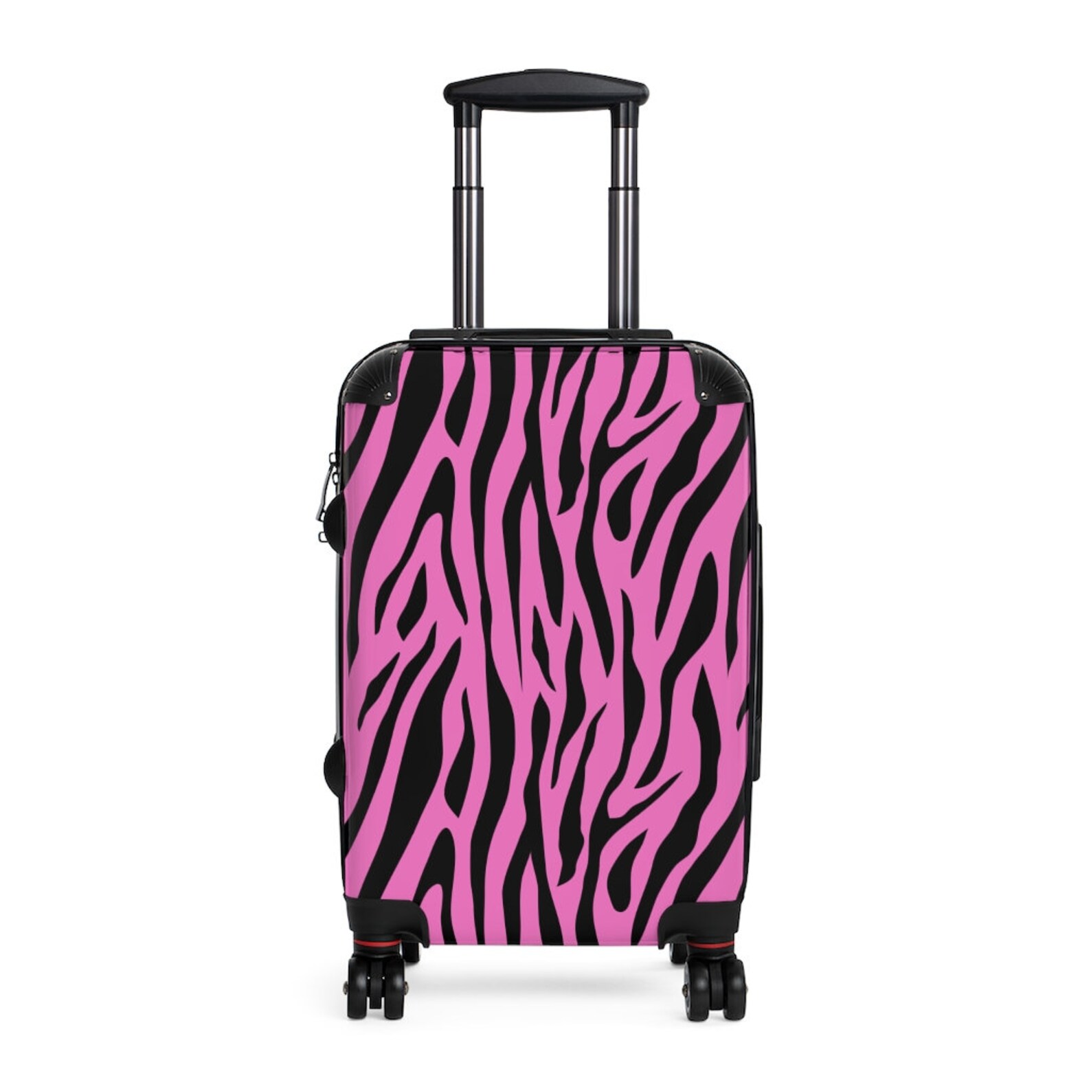 Pink and Black Zebra Print Animal Print Cabin Suitcase Etsy