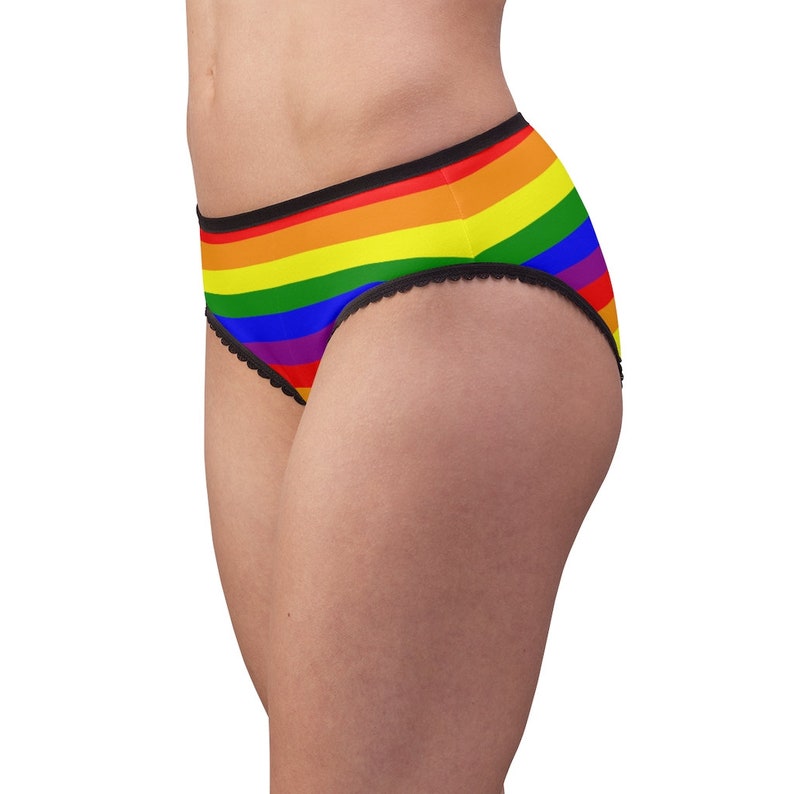 Rainbow Gay Pride LGBTQ Flag Stripes Women/'s Briefs Underwear Pantiesunderwear Panties