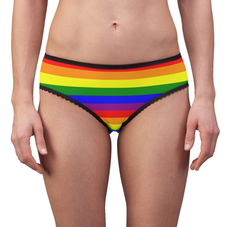 Rainbow Gay Pride LGBTQ Flag Stripes Women/'s Briefs Underwear Pantiesunderwear Panties