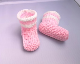 Easy Baby Booties Knitting Pattern, sock knitting pattern